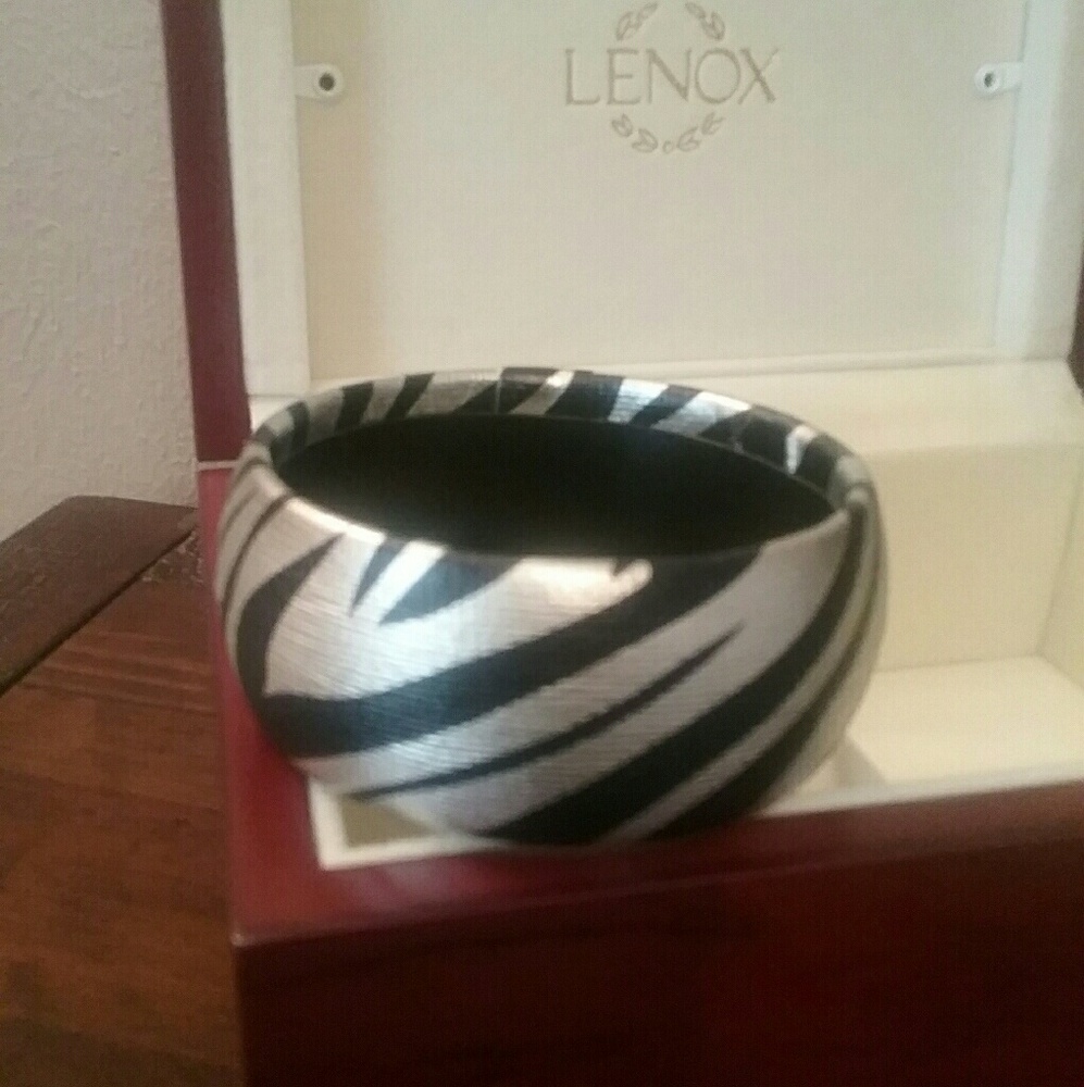 Black and Zebra Bangle Bracelet